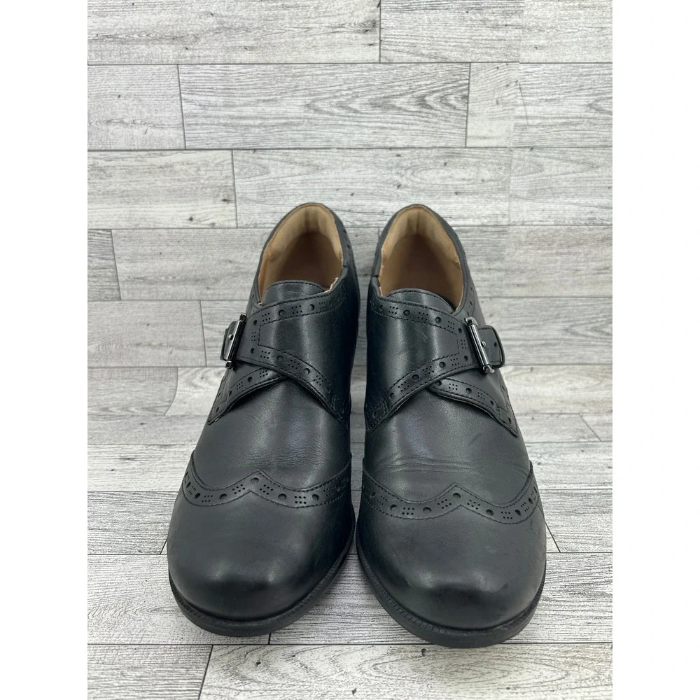 Clarks black leather
